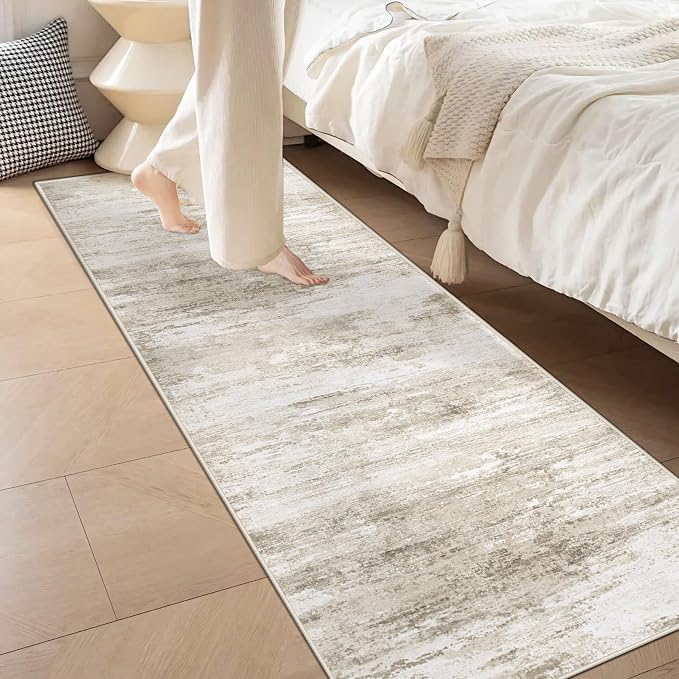 Washable 2x8 Runner Rug for Hallway: Kitchen Runner Non Slip Neutral Soft - Image 3