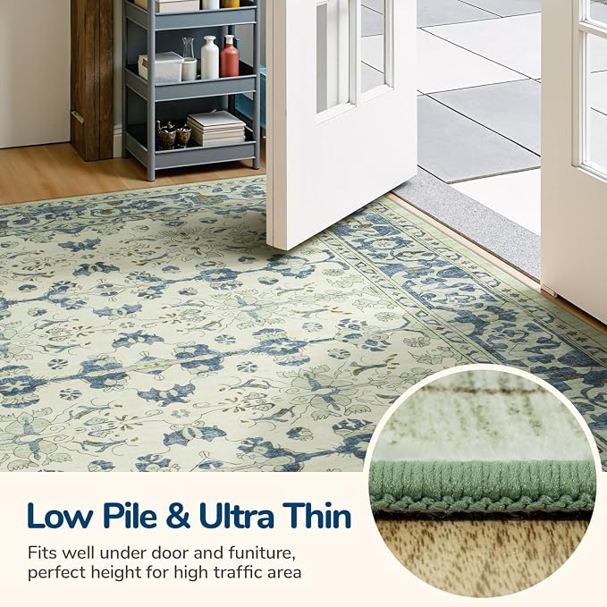 Lessymo Washable Area Rug for Living Room, 8x10 Large Rugs - Image 7