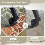 48"x60" Office Chair Mat for Hardwood Tile Floor, Under Desk Carpet Protector - Image 5