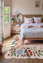 Lahome Floral Living Room Rugs, Light Pink - Image 3