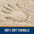 OLANLY Toilet Rugs U-Shaped 24x24, Extra Soft Absorbent Chenille Contour - Image 3