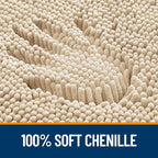 OLANLY Toilet Rugs U-Shaped 20x20, Extra Soft Absorbent Chenille Contour - Image 3