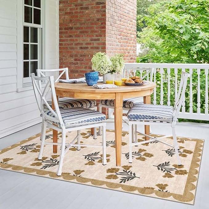 4x6 Covered Outdoor Patio Rug - Image 7