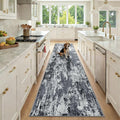 RELEANY Washable Area Rugs 2'6"x10 Non-Slip Modern Abstract Soft by RELEANY