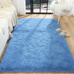 BENRON Light Blue Fluffy Rugs for Living Room Bedroom 4x6, Soft Plush Fuzzy - Image 7