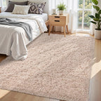 5x7 Area Rug for Living Room:Ultra Soft Fluffy Shag Beige Rugs, Large Fuzzy - Image 2