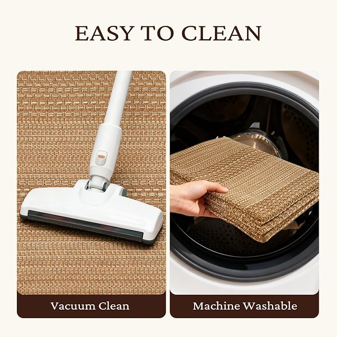 MatEssenz 20"x48" Kitchen Mats for Floor, Woven Kitchen Rugs, Machine Washable - Image 5