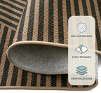 Lahome Enfys Modern Geometric Outdoor Easy Jute Rug, 3x5 Indoor Outdoor Rugs - Image 4