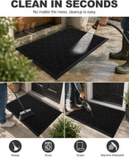 Mibao Front Door Mat Outdoor Entrance, Waterproof Dirt Trapper Doormat - Image 5