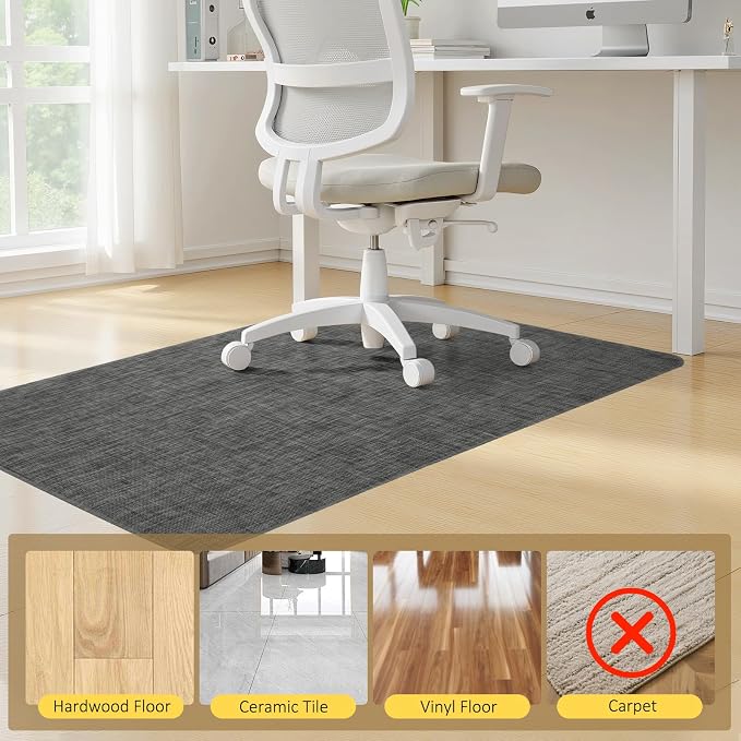 BesWin Office Chair Mat for Hard Floors, Computer Chair Mat for Rolling Chair - Image 7