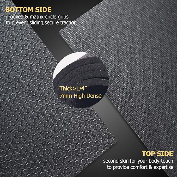 GXMMAT Extra Large Exercise Mat 16'x6'/12'x6'/10'x6'/8'x6', Extra Wide Workout - Image 4