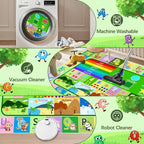 Kids Rugs for Playroom, 6x8 Ft Large Educational ABC Rug - Image 2
