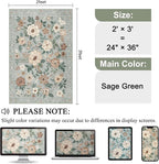 DUKINO 2x3 Rugs for Entryway, Floral Indoor Washable Door Mat, Non Slip Boho - Image 2