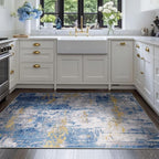 RELEANY Washable Area Rugs 4'x6' Non-Slip Modern Abstract Soft - Image 3