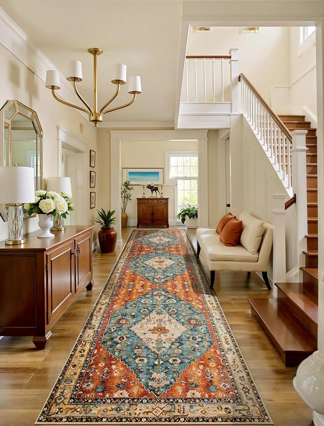 SERISSA Runner Rug for Hallways, 3x10 Washable Non Slip Kitchen Runner Rug by SERISSAHomeDecorCollection