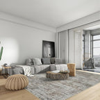 8x10 Area Rugs Washable Rug: Modern Abstract Living Room Rug Soft Anti-Skid - Image 3