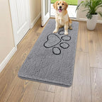 Smiry Dog Door Mat for Muddy Paws, Absorbent Dirt Trapper Non Slip Quick Dry by Smiry