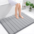 OLANLY Memory Foam Bath Mat 40x32, Super Soft Absorbent Bathroom Rugs, Quick Dry by OLANLY