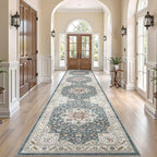 Vintage Hallway Runner Rug 3x12: Large Soft Washable Entryway by COTILED