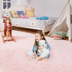 Ultra Soft Rug for Living Room, 5X8 Fluffy Shag Rug for Bedroom, Modern Shaggy - Image 2