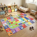 ABC Kids Rug, 78.7" x 59" Alphabet Non-Slip Floor Mat | ABC and animal pattern - Image 6