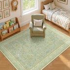 Sage Green Living Room Rugs 5x7, Soft Washable Non Slip Area Rugs - Image 8