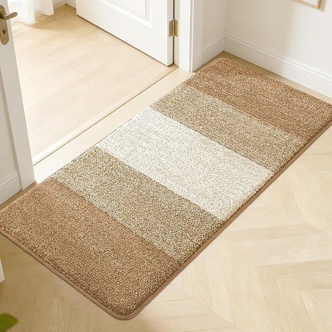 Kitinjoy Indoor Outdoor Door Mat, 50x30 Non-Slip Absorbent Dirt Trapper by Kitinjoy