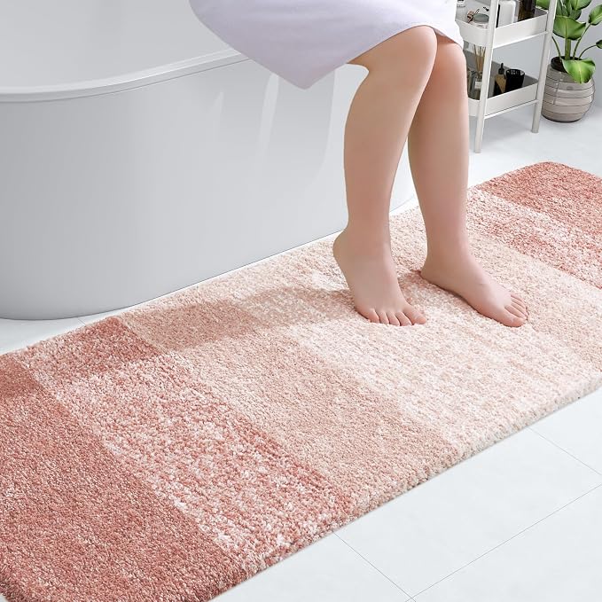 OLANLY Bathroom Runner Rugs Mat 70x24, Extra Soft Absorbent Microfiber Bath Rugs by OLANLY