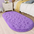 LOCHAS Bedroom Rug 2.6' x 5.3', Soft Oval Throw Rugs Carpet - Image 5