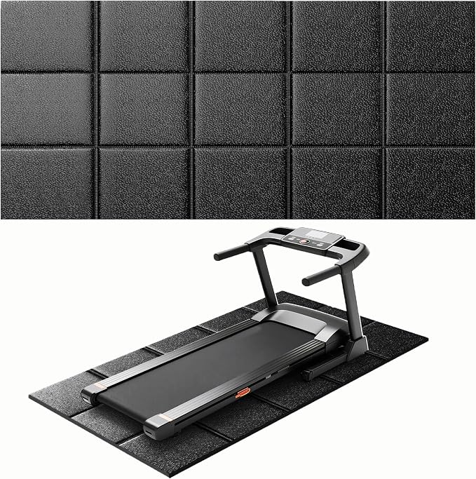 Treadmill Mat for Carpet &Hardwood Floors 79x39, Treadmills Mat, Mat for Under by THAILE