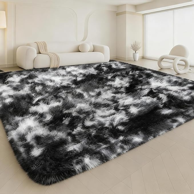 Large 9x12 Area Rug for Living Room, Soft Shag Rugs for Bedroom, Non-Slip Ultra by Mtandyx