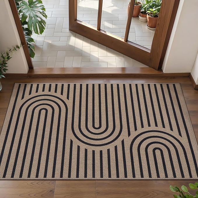 Tangsoo Easy Jute Rug 2x3 Outdoor Rug, Small Washable Non-Slip Rug by Tangsoo