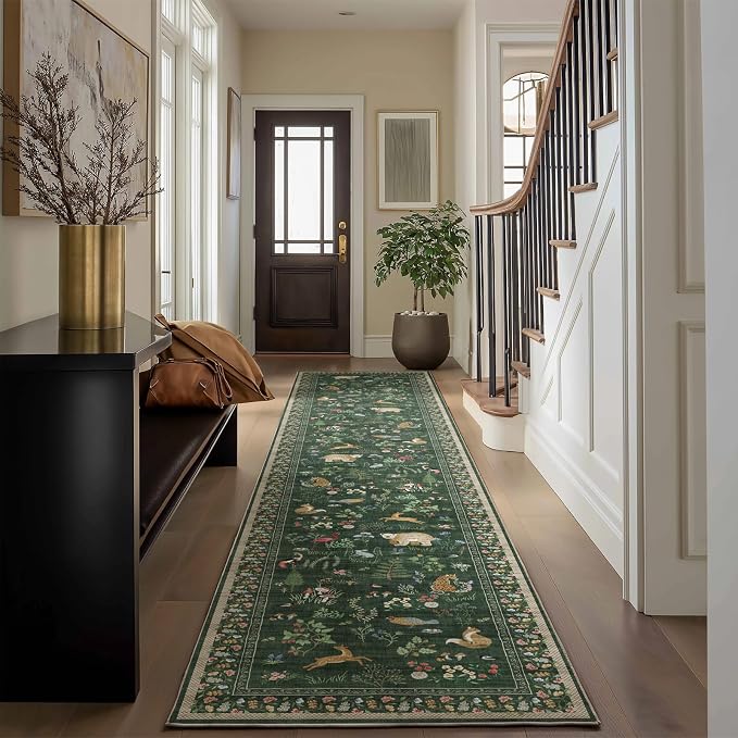 Washable Kitchen Rug Runners for Hallways: 2'x10' Bedroom Runner Non Slip Soft - Image 5
