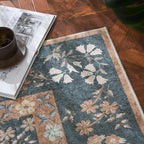 jinchan Zenith Floral Runner Rug 3x10 Washable Kitchen Runner Non-Slip Low-Pile - Image 8