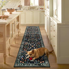 Yamaziot Washable Runner Rug 2x8 – Boho Non Slip Floral Hallway Runner Rug - Image 8