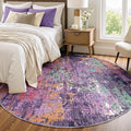 RELEANY Washable Area Rugs 6ft Non-Slip Modern Abstract Soft by RELEANY