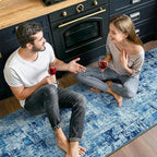 Toneed 2x6 Washable Runner Rug, Modern Abstract Hallway Runner - Image 5