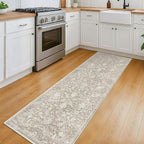 KILOCOCO Hallway Runner 2x6 Kitchen Runner Rug Printed Vintage Floral Washable - Image 3