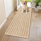 Smiry Dog Door Mat for Muddy Paws 59x20, Absorbent Dirt Trapper, Non-Slip by Smiry