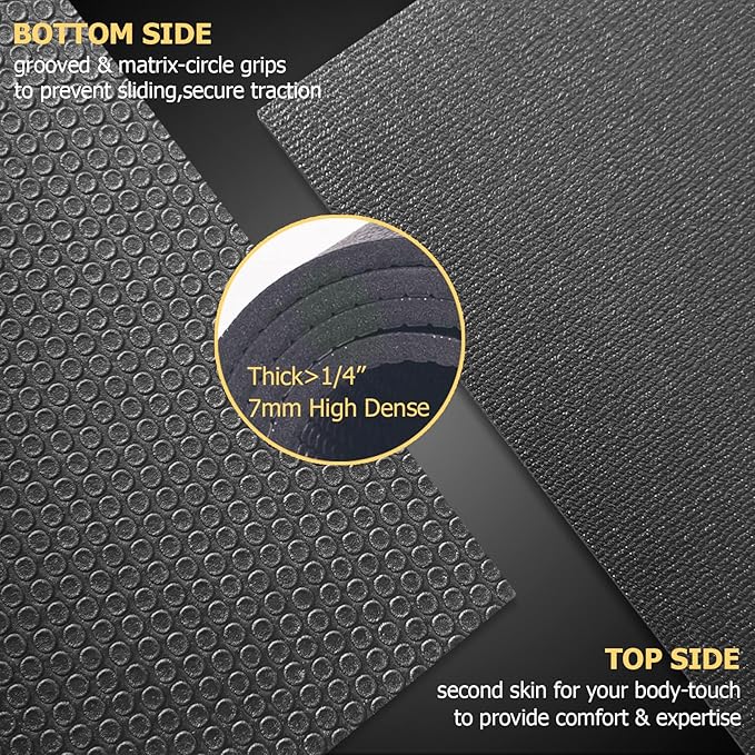 GXMMAT Large Exercise Mat 6'x4'/6'x5'/6'x6', Thick Workout Mats - Image 3