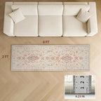 AREDO Runner Rug with Non Slip Rubber Backing, Washable Soft Floor Carpet - Image 2