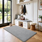 Keeko 2x3 Grey Area Rugs for Bedroom Living Room, Soft Modern Indoor Throw Rugs - Image 3