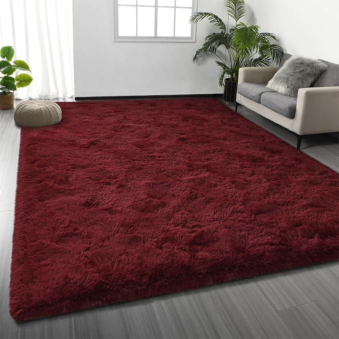 Deerhoo Large Shag Area Rugs 9 x 12, Plush Fuzzy Rugs by Deerhoo
