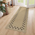 LIVEBOX Easy Jute Checkered Runner Rug by LIVEBOX