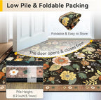 RELEANY Floral 6x9 Area Rugs Washable Print Boho Cute Carpet Non Slip Flower - Image 4