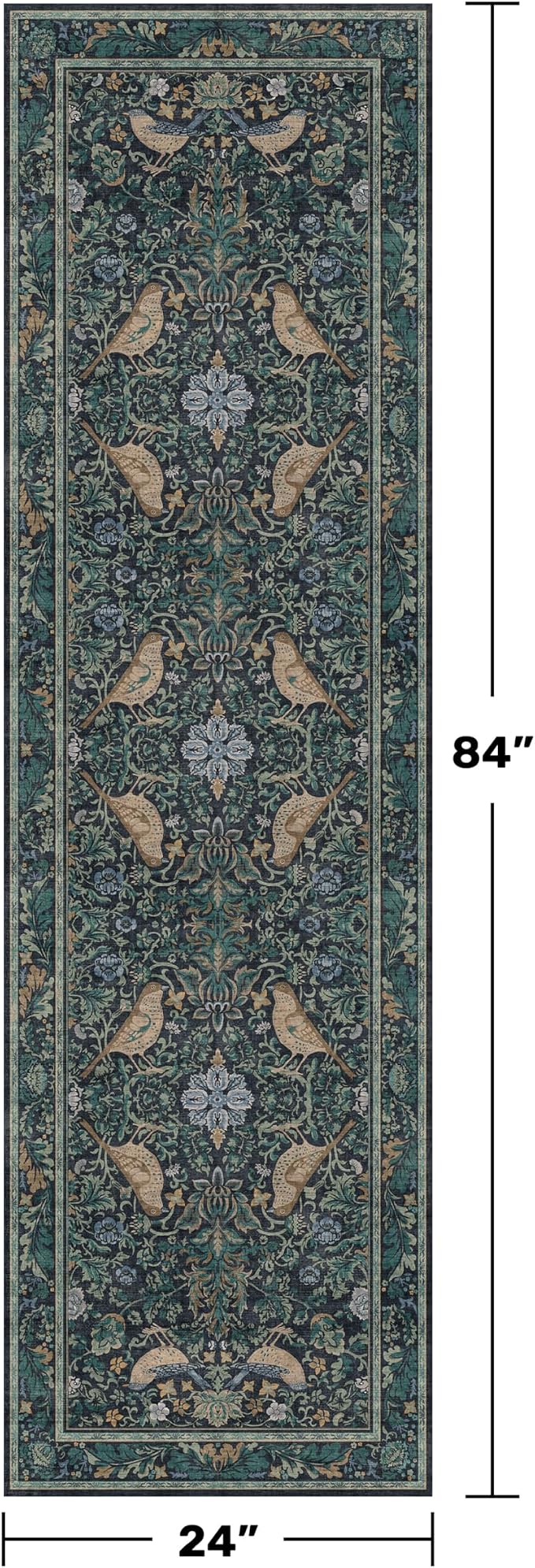 Hazo Haus Boho Blue 2x7 Extra Long Runners - Image 2