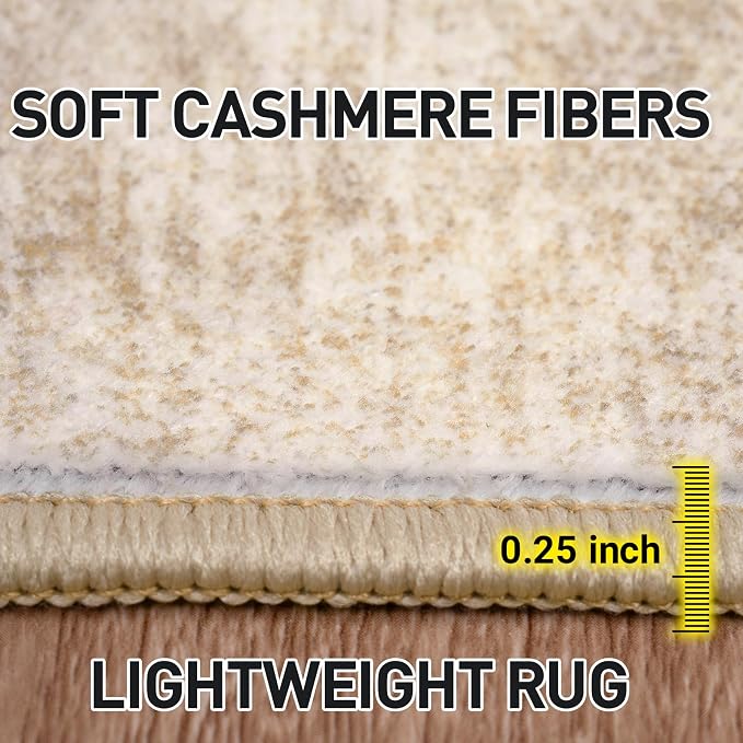 9x12 Area Rugs Washable Rug: Modern Abstract Living Room Rug Soft Anti-Skid - Image 6