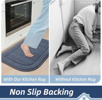 BEQHAUSE 30x18 Inch Kitchen Rug Mat Durable Kitchen Rugs Non-Slip Washable - Image 6