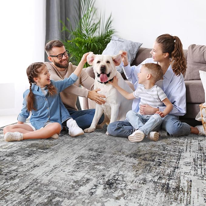 8x10 Area Rugs for Living Room Rug Washable: Modern Large Rug for Dining Room - Image 7