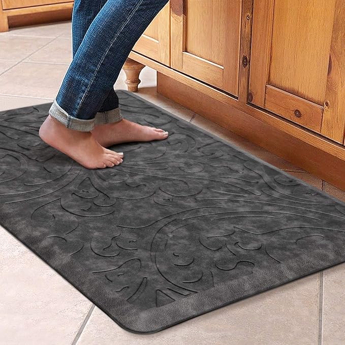 KMAT Kitchen Mat Cushioned Anti-Fatigue Floor Mat Waterproof Non-Slip Standing by KMAT